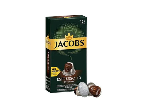 Jacobs Espresso Intenso Coffee Capsules - 10 Capsules - CAFELAX