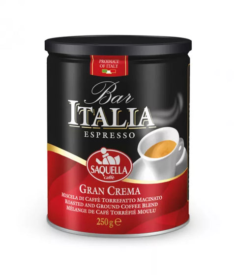 Saquella Gran Crema Ground Coffee Can 250g
