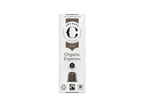 Cru Kafe Espresso Organic Coffee Capsules - 10 Capsules - CAFELAX