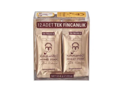 Mehmet Efendi Turkish Ground Coffee 12 Sachet - CAFELAX