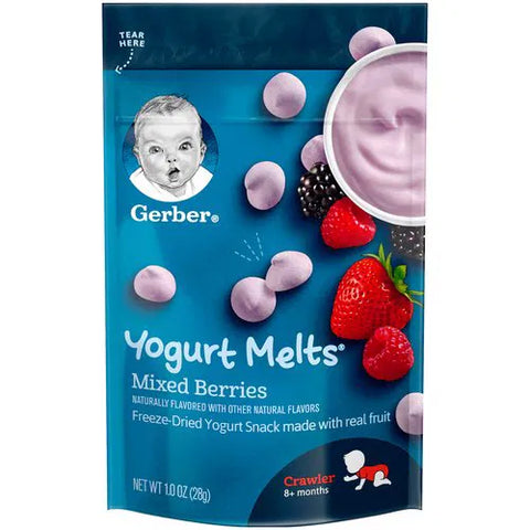 Gerber Snacks For Baby Yogurt Melts Mixed Berries 28g