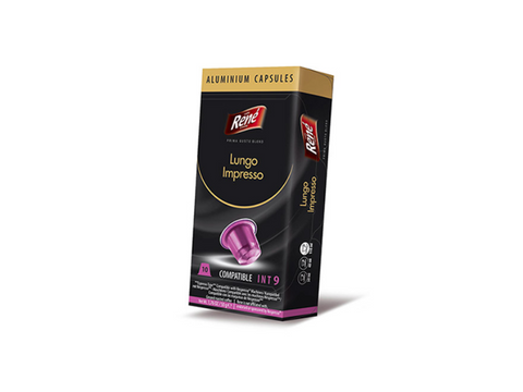 Cafe Rene Lungo Impresso Coffee Capsules - 10 Capsules