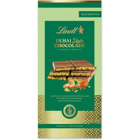 Lindt Dubai Style Chocolate Pistachio Kunafa 150g