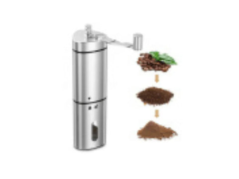 Manual Coffee Grinder With Adjustable Conical Ceramic Burr - CAFELAX