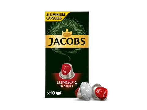 Jacobs Lungo Classico Coffee Capsules - 10 Capsules - CAFELAX
