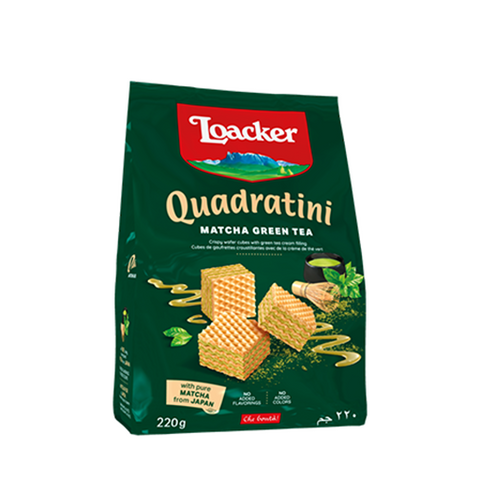 Loacker Quadratini Matcha Wafer 110g