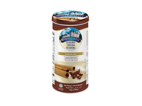 White Castle Luxury Cream Wafers Rolls Chocolate Flavowerd 300g - CAFELAX