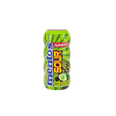 Mentos Sugar Free Sour Pure Fresh Fruit Gum With Sakiz Yesil Elma Aromali- 30g