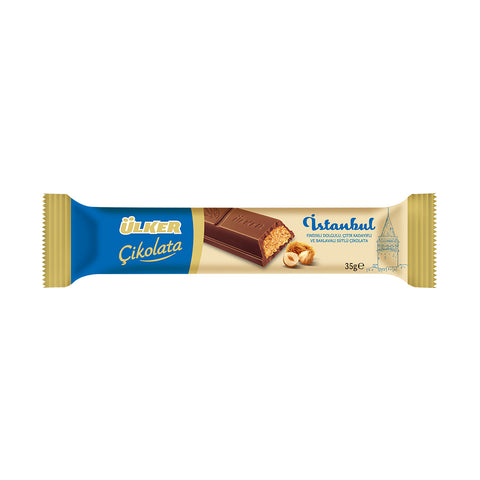 Ulker Istanbul Chocolate with Antep Hazelnut 35g