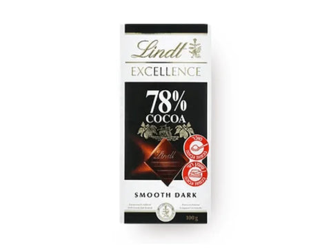 Lindt Excellence 78% Dark Chocolate 100g - CAFELAX