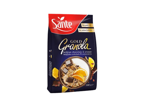 Sante Gold Granola Belgian Chocolate & Orange 300g - CAFELAX