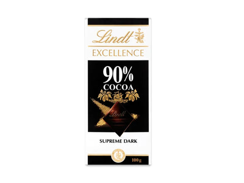 Lindt Excellence 90% Dark Chocolate 100g - CAFELAX