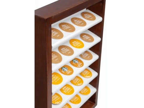 Bean Wrap Handmade Wooden Dolce Gusto Compatible Capsules Stand - 24 Capsules