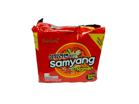 Samyang Extra Spicy Ramen Noodles 120g - CAFELAX