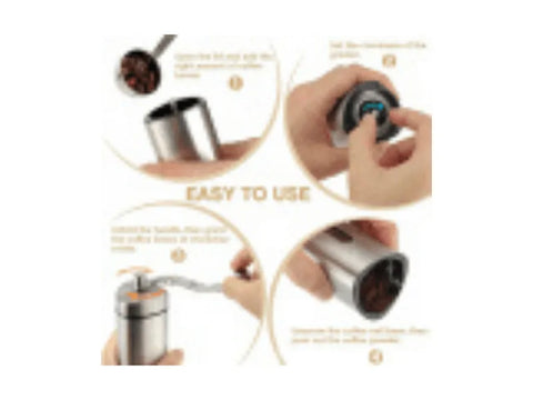 Manual Coffee Grinder With Adjustable Conical Ceramic Burr - CAFELAX