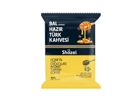 Shazel 100% Arabica Honey & Chocolate Instant Turkish Coffee 100g