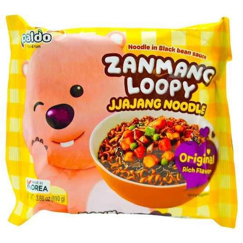 Paldo Zanmang Loopy JJajang Original Noodles In Black Suace 110g