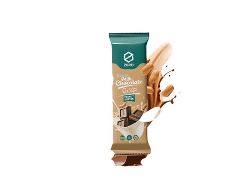 Zero Stevia Chocolate With Peanut Butter 45g - CAFELAX