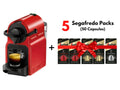 Nespresso Inssia Coffee Capsules Machine + FREE 5 Segafredo Aluminum Coffee Capsules (50 Capsules) - CAFELAX