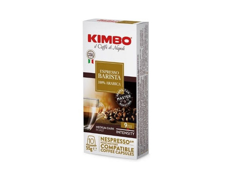 Kimbo Espresso Barista 100% Arabica Coffee Capsules - 10 Capsules " ALUMINIUM CAPSULES"