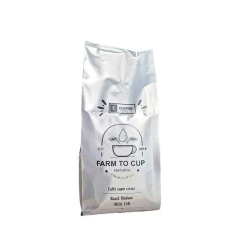 E Coffee Super Crema Espresso Whole Beans Coffee 1 Kg - CAFELAX