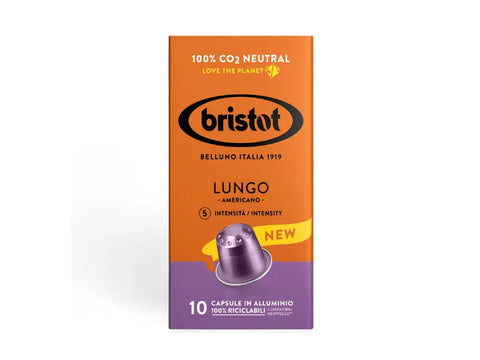 Bristot Lungo Coffee Capsules - 10 Capsules - CAFELAX