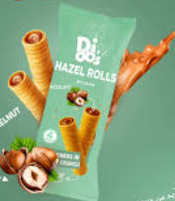 Dido's Hazelnut Rolls Crisp 28g