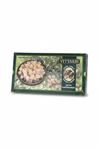 Vittakis Turkish Delight Well Fried Cubic Cutting with Gum Mastic 400g