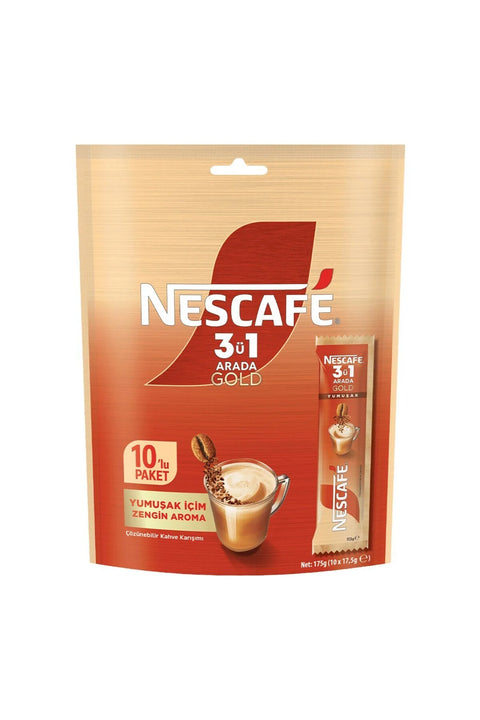 Nescafe 3*1 Arada Gold Yumusak - 10 Sachets