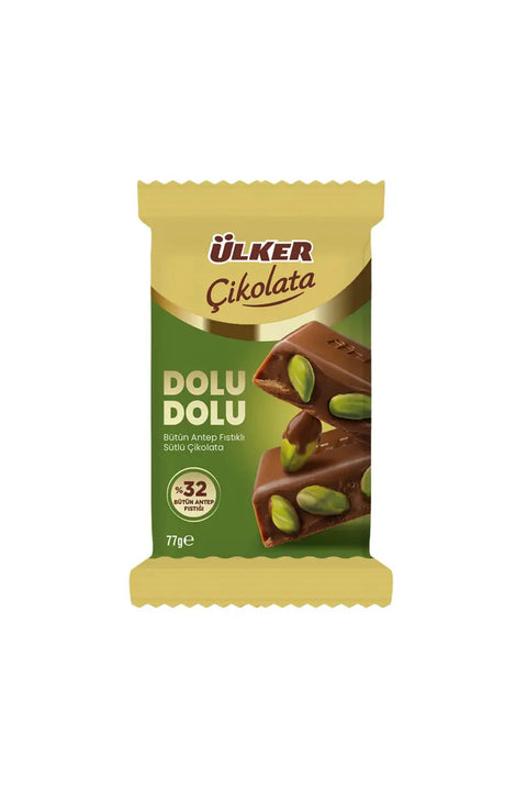 Ülker Dolu Dolu Chocolate with Pistachio 80g