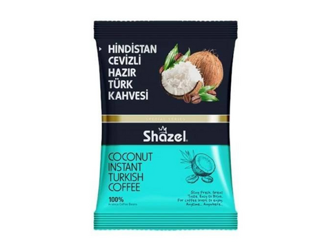Shazel 100% Arabica Coconut Instant Turkish Coffee 100g
