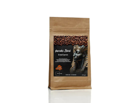 Pharaohs Blend 100% Arabica Espresso Ground Coffee 250g - CAFELAX