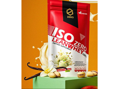 Zero Lean whey Isolate Pistachio Vanilla Crunch Protein Powder 525g