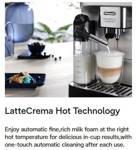 De'Longhi Magnifica Evo Next Automatic Coffee Maker - 13 Hot Drinks - ECAM310.80.SB