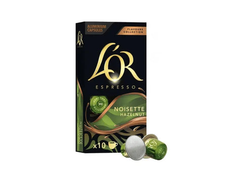 L'or Noisette Hazelnut Coffee Capsules - 10 Capsules - CAFELAX