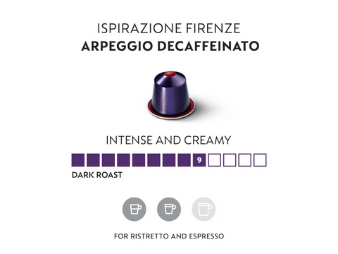 Nespresso Arpeggio Decaffeinato  Coffee Capsules - 10 Capsules