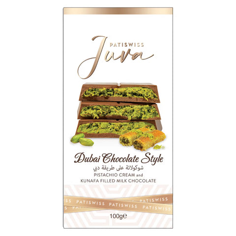 Patiswiss Juva Dubai Chocolate Style Kunafa Pistachio 100g