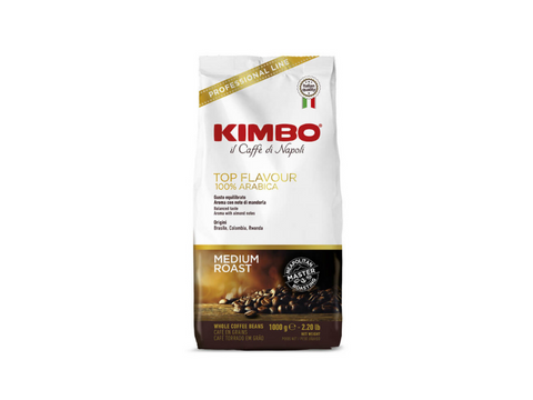 Kimbo Top Flavour 100% Arabica Whole Beans Coffee 1 Kg