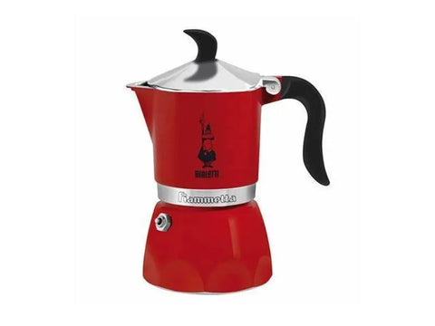 Bialetti fiammetta Moka Pot - 3 Cups - Red - CAFELAX