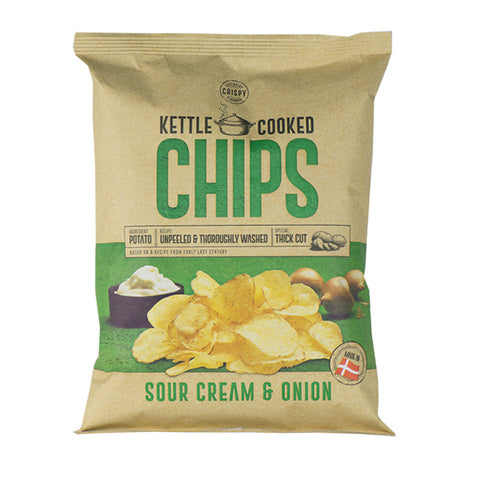 Kettle Cooked Potato Chips Sour Cream & Onion 160g