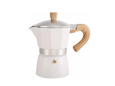 Wooden Hand Moka Pot - 2 Cups