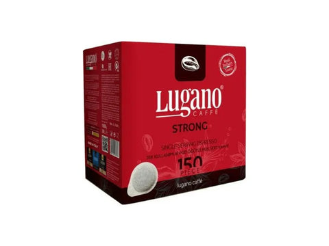 Lugano Strong Easy Serving Pods - 150 Pods - CAFELAX