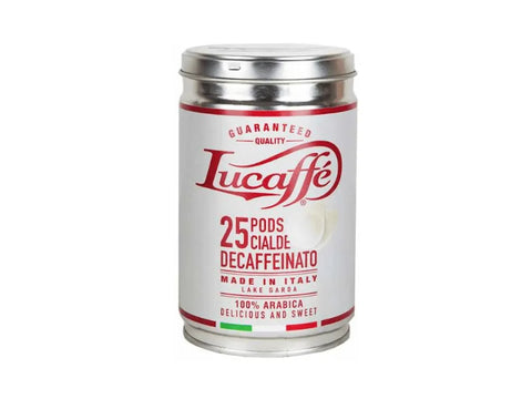 Lucaffe Decaffeinato 100% Arabica Easy Serving Pods - 25 Pods - CAFELAX