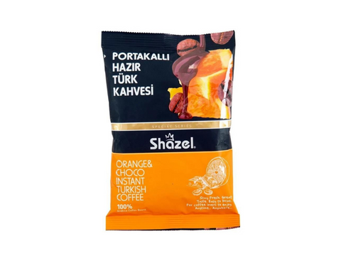 Shazel 100% Arabica Orange & Choco Instant Turkish Coffee 100g