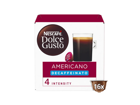 Nescafe Amricano Decaffeinato Dolce Gusto Coffee Capsules - 16 Capsules
