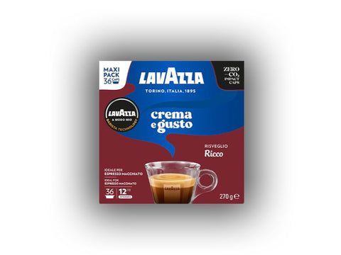 Lavazza A Modo Mio Ricco Coffee Capsules - 36 Capsules