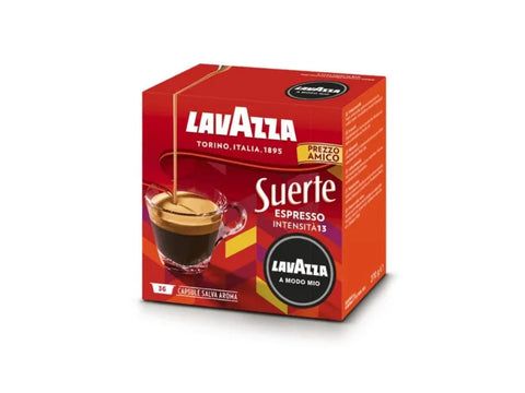 Lavazza A Modo Mio Suerte Coffee Capsules - 36 Capsules - CAFELAX