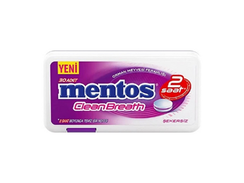 Mentos 2 Hours Clean Breath Fruit 21g