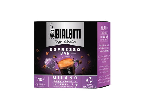 Bialetti Espresso Bar Milano Coffee Capsules 72 Capsules - For Bialetti Machines Only - CAFELAX