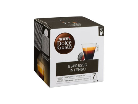 Nescafe Espresso Intenso Dolce Gusto Coffee Capsules - 30 Capsules